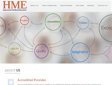 Tablet Screenshot of haymarketmedicaleducation.com